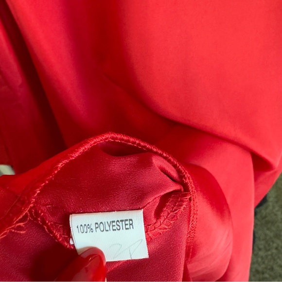 SABO SKIRT Red Bell‎ Sleeve Tunic Top Size 6 - Picture 9 of 10